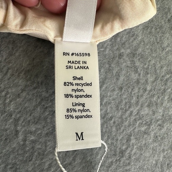 Andie Swimwear The Hipster Bikini Bottom Bias Stripe Truffle Sz Medium Sculpting - Picture 7 of 11